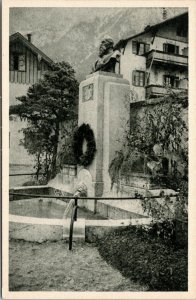 postcard Germany - Mittenwald  Monument Sr. Kgl. Hoheit, Prince Regent Luitpold