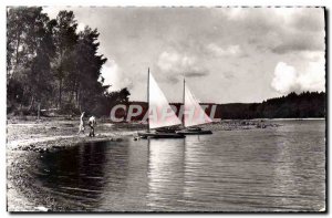 Modern Postcard Le Lac Des Settons Catamaran