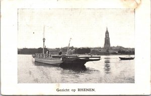 Netherlands Gezicht op Rhenen Vintage Postcard 09.39