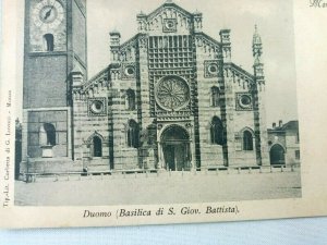 Vintage Postcard Duomo Basilica di S. Giov. Battista Monza