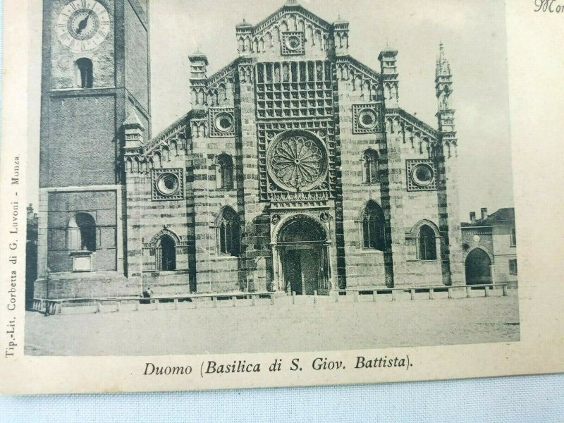 Vintage Postcard Duomo Basilica di S. Giov. Battista Monza