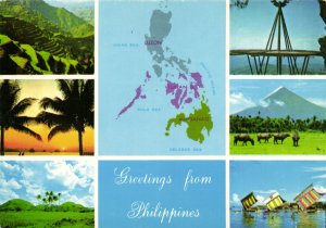 PC PHILIPPINES, SCENES FROM THE ISLANDS, Modern Postcard (b43082)