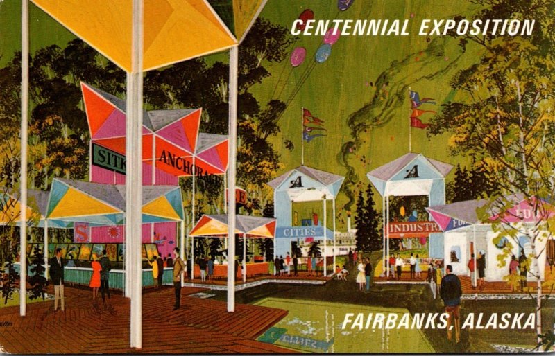Alaska '67 Centennial Exposition Bartlett Plaza Fairbanks Alaska