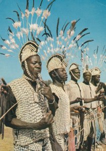 African Dancers Musical Instruments Mouth Organ Postcard