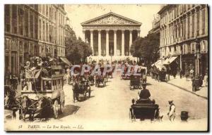 Old Postcard Paris Royale Street