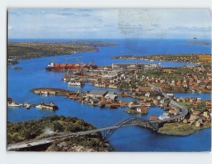 Postcard From the harbour area with the Rosenberg Works Stavanger Norway