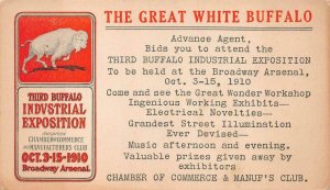 THIRD BUFFALO INDUSTRIAL EXPOSITION CHAMBER OF COMMERCE NEW YORK POSTCARD (1910)