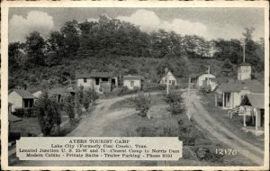 Lake City Tennessee TN Ayers Tourist Camp Vintage Postcard