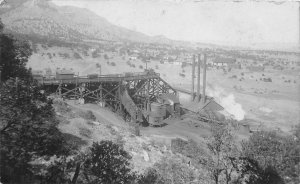 J11/ Hastings Colorado RPPC Postcard c1910 Coal Mine Town Railroad 159