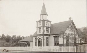 Ashcroft BC Court House British Columbia Real Photo Postcard E91