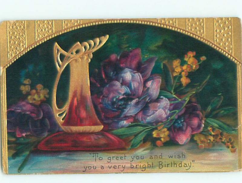 Divided-Back BEAUTIFUL FLOWERS SCENE Great Postcard AA2910