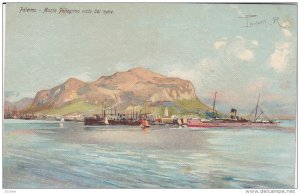 PALERMO, Sicilia, Italy; Monte Pellegrino vista dai mare, 00-10s