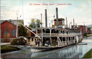 Postcard The Steamer Valley Gem in Zanesville, Ohio