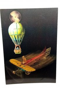 Balloon And Monoplane Tin Toys c1912 Penny Toys Vtg Postcard Museum Of London