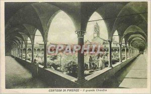 Old Postcard CERTOSA DI FIRENZE - II high Chiostro