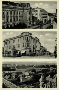ukraine russia, BEREHOVE Берегове, Street Scenes, Panorama (1930s) Postcard