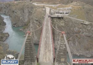 Kawarau Bridge Bungy Jump New Zealand Vertigo Aerial Postcard