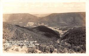 New Creek West Virginia Devils Saddle Scenic View Real Photo Postcard J61350
