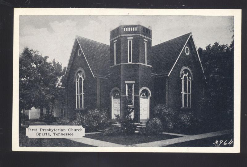 SPARTA TENNESSEE FIRST PRESBYTERIAN CHURCH ANTIQUE VINTAGE POSTCARD 