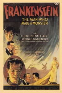 Frankenstein John Boles Boris Karloff Movie Cinema Poster Postcard