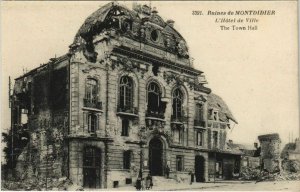 CPA Guerre Militaire MONTDIDIER Hotel De Ville (808369)