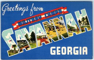 1940s Savannah GA Greeting Military Camps Fort Stewart Hunter Army Airfield A146