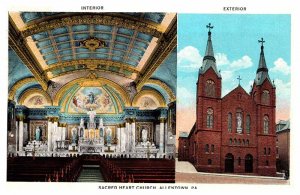 Postcard CHURCH SCENE Allentown Pennsylvania PA AP5624