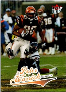 2004 Fleer Football Card Peter Warrick Cincinnati Bengals sk9312