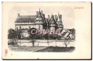 Old Postcard Langeais castle