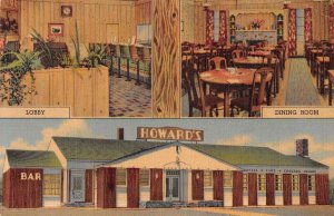 Rock Springs Wyoming Howard's Cafe Interior Vintage Postcard AA32832