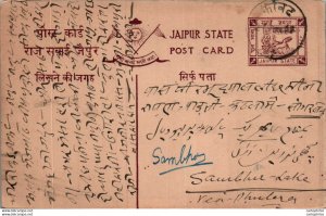 Jaipur Postal Stationery to Sambhar Lake