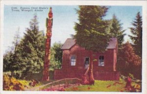 Alaska Wrangell Famous Indian Chief Shake's Totem Pole
