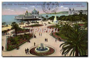 Old Postcard Nice Vue Generale in New Gardens The Centennial Monument