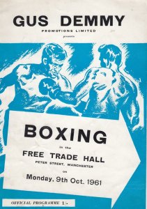 Jim Of Henry Cooper Brother Fighter Sports Antique Rare 1961 Manchester Boxin...