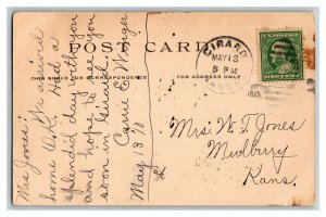 1910 Postcard M. E. Church Girard Kas. Kansas Vintage Standard View Card 