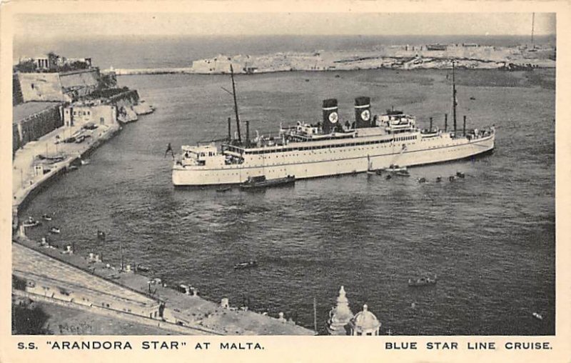 SS Arandora Star Blue Star Line Ship Unused 