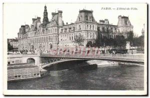 Paris - 4 - L & # 39Hotel City - Old Postcard