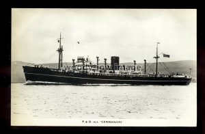 ca0493 - P&O Cargo Ship - Cannanore - postcard plain back