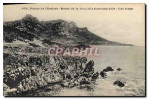 Postcard Old Pointe Esterel Road New Golden Cap Corniche Brown