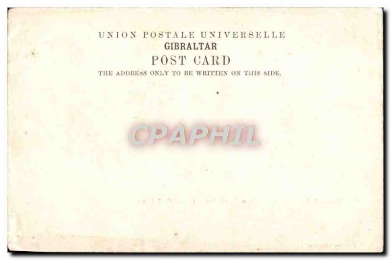 Old Postcard Gibraltar Rock From The Linea Bull Ring