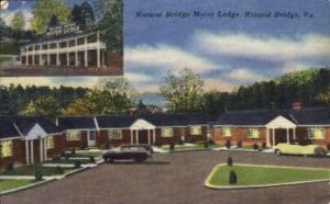 Natural Bridge Motor Lodge - Virginia VA Postcard