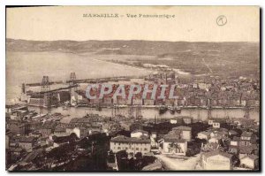 Old Postcard Marseille panoramoque view