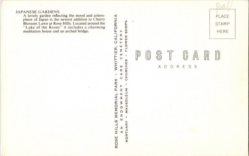 Japanese Gardens Japan Cherry Blosson Rose Hills Memorial Park Vintage