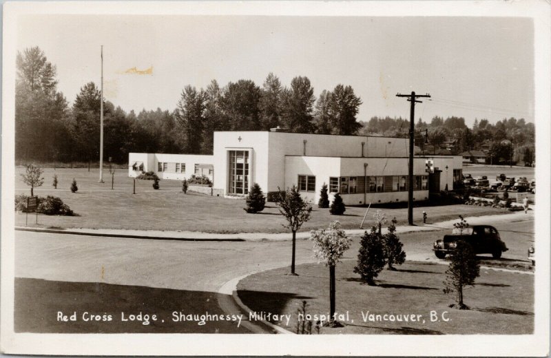 Red Cross Lodge Shaughnessy Military Hospital Vancouver BC RPPC Postcard F98