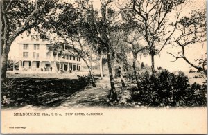 Vtg Melbourne Florida FL New Hotel Carleton pre-1908 Raphael Tuck Postcard
