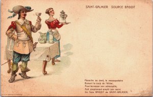 Saint-Galmier Source Badoit Water Advertising Vintage Postcard C147