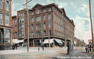 Atlantic Hotel, Bridgeport, Connecticut, Early Postcard, Unused