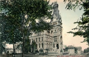 c.1910 West Side High School Portland, OR. Hand Tinted Postcard F74