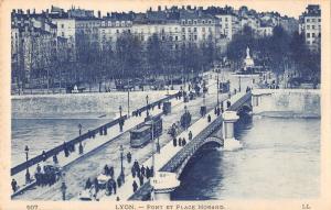 BR78350 lyon pont et place morand tramway tram    france