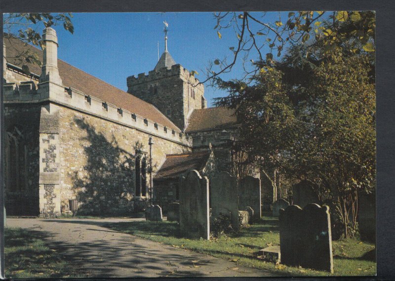 Sussex Postcard - View of The St Mary's Church, Rye   T4547